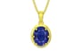 Panchdhatu Thailand Blue Sapphire Pendant Prime Quality (P8)