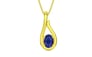 Panchdhatu Thailand Blue Sapphire Pendant Prime Quality (P9)