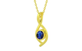 Panchdhatu Thailand Blue Sapphire Pendant Rare Quality (P1)