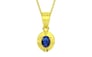 Panchdhatu Thailand Blue Sapphire Pendant Rare Quality (P11)