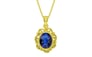 Panchdhatu Thailand Blue Sapphire Pendant Rare Quality (P5)