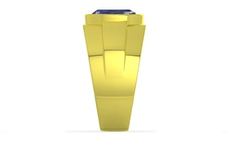 Panchdhatu Thailand Blue Sapphire Ring Fine Quality (R1)