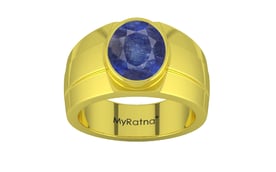 Panchdhatu Thailand Blue Sapphire Ring Fine Quality (R1)