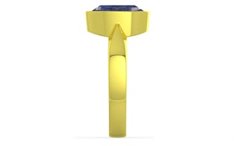 Panchdhatu Thailand Blue Sapphire Ring Fine Quality (R9)