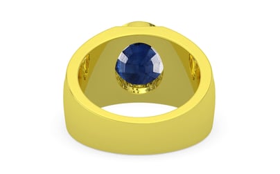 Panchdhatu Thailand Blue Sapphire Ring Limited Quality (R1)