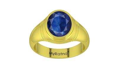 Panchdhatu Thailand Blue Sapphire Ring Limited Quality (R7)