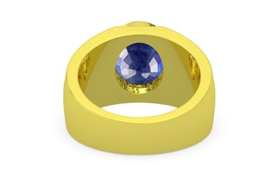 Panchdhatu Thailand Blue Sapphire Ring Prime Quality (R1)