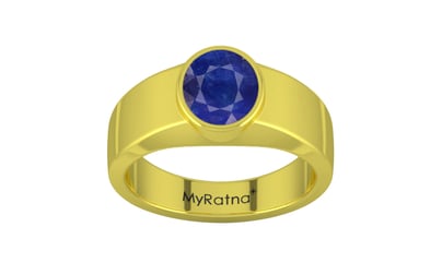 Panchdhatu Thailand Blue Sapphire Ring Prime Quality (R10)
