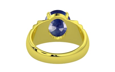 Panchdhatu Thailand Blue Sapphire Ring Prime Quality (R4)