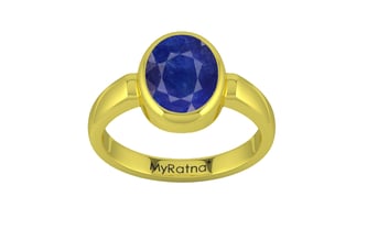 Panchdhatu Thailand Blue Sapphire Ring Prime Quality (R6)