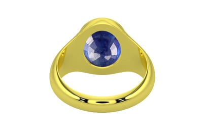 Panchdhatu Thailand Blue Sapphire Ring Prime Quality (R7)