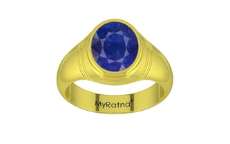 Panchdhatu Thailand Blue Sapphire Ring Prime Quality (R7)