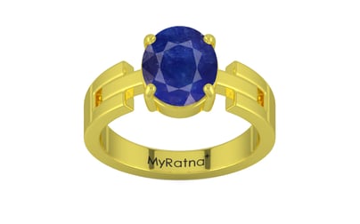 Panchdhatu Thailand Blue Sapphire Ring Prime Quality (R8)