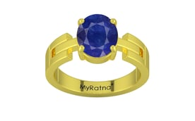 Panchdhatu Thailand Blue Sapphire Ring Prime Quality (R8)