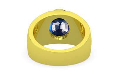 Panchdhatu Thailand Blue Sapphire Ring Rare Quality (R1)