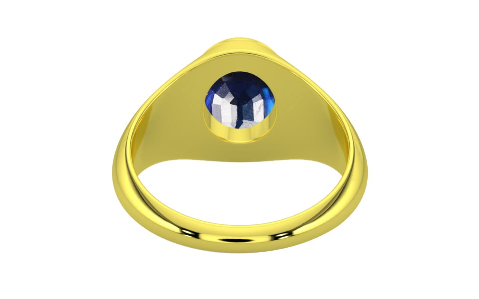Panchdhatu Thailand Blue Sapphire Ring Rare Quality (R12)