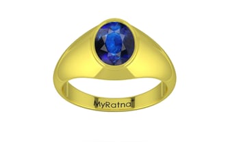 Panchdhatu Thailand Blue Sapphire Ring Rare Quality (R12)