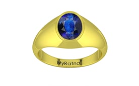 Panchdhatu Thailand Blue Sapphire Ring Rare Quality (R12)