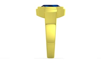 Panchdhatu Thailand Blue Sapphire Ring Rare Quality (R3)