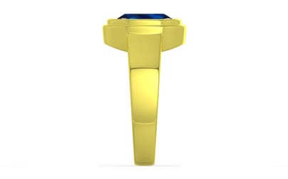 Panchdhatu Thailand Blue Sapphire Ring Rare Quality (R3)