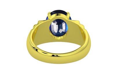 Panchdhatu Thailand Blue Sapphire Ring Rare Quality (R4)