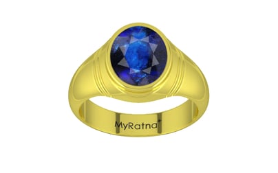 Panchdhatu Thailand Blue Sapphire Ring Rare Quality (R7)