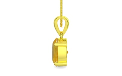 Panchdhatu Thailand Yellow Sapphire Pendant Fine Quality (P10)