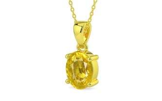 Panchdhatu Thailand Yellow Sapphire Pendant Limited Quality (P10)