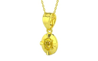 Panchdhatu Thailand Yellow Sapphire Pendant Limited Quality (P11)