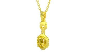 Panchdhatu Thailand Yellow Sapphire Pendant Limited Quality (P6)