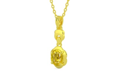 Panchdhatu Thailand Yellow Sapphire Pendant Limited Quality (P6)