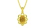 Panchdhatu Thailand Yellow Sapphire Pendant Prime Quality (P3)