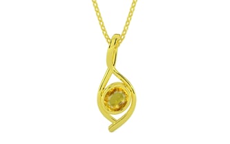 Panchdhatu Thailand Yellow Sapphire Pendant Rare Quality (P1)