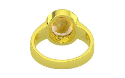 Panchdhatu Thailand Yellow Sapphire Ring Fine Quality (R3)