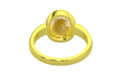 Panchdhatu Thailand Yellow Sapphire Ring Fine Quality (R6)