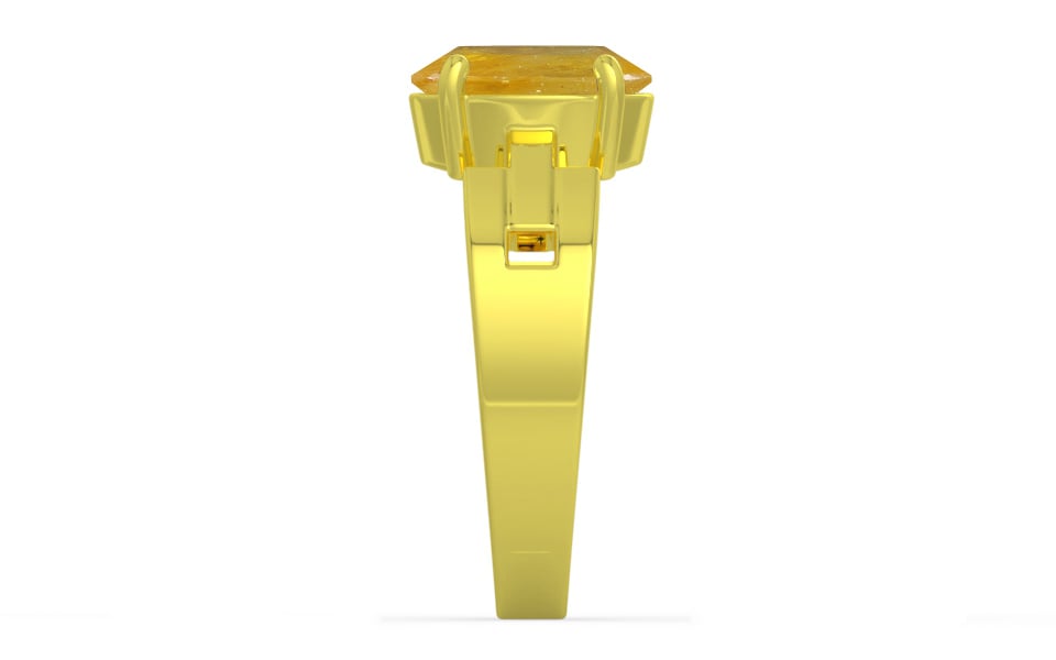 Panchdhatu Thailand Yellow Sapphire Ring Fine Quality (R8)