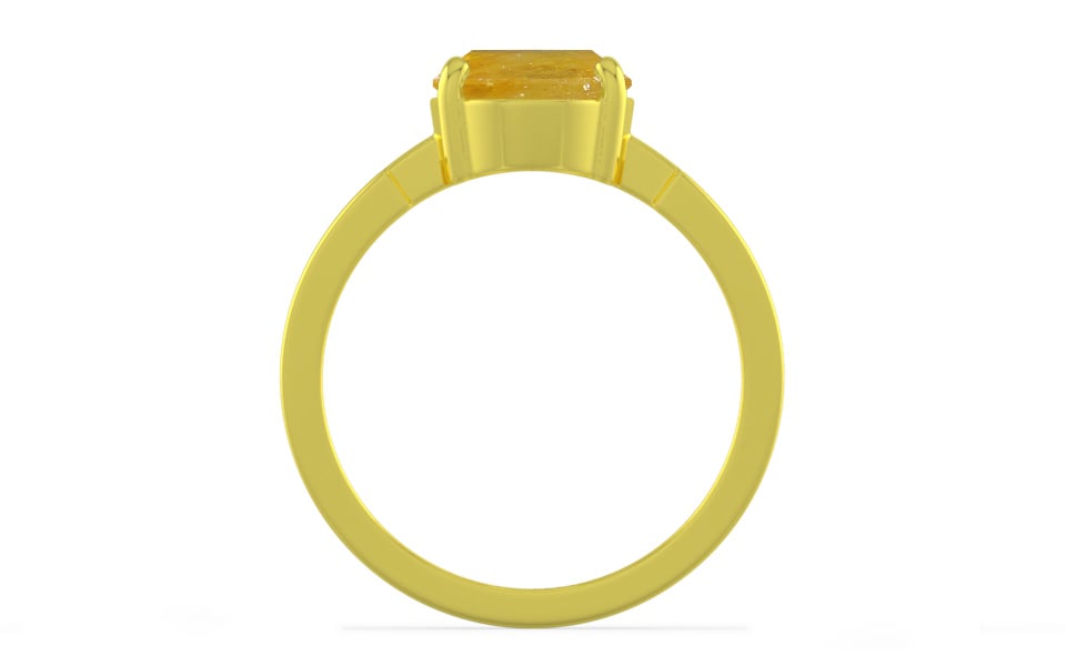 Panchdhatu Thailand Yellow Sapphire Ring Fine Quality (R8)
