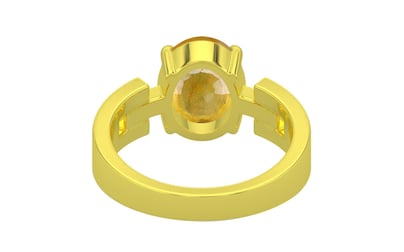 Panchdhatu Thailand Yellow Sapphire Ring Fine Quality (R8)