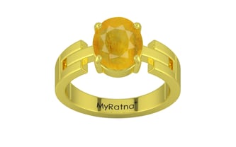 Panchdhatu Thailand Yellow Sapphire Ring Fine Quality (R8)