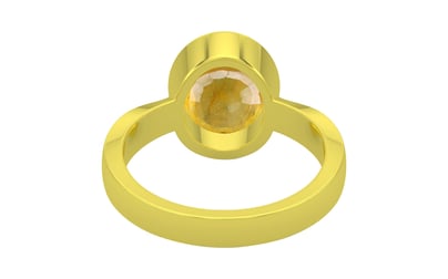 Panchdhatu Thailand Yellow Sapphire Ring Fine Quality (R9)