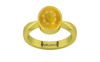 Panchdhatu Thailand Yellow Sapphire Ring Fine Quality (R9)