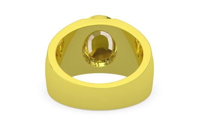 Panchdhatu Thailand Yellow Sapphire Ring Limited Quality (R1)