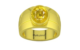 Panchdhatu Thailand Yellow Sapphire Ring Limited Quality (R1)