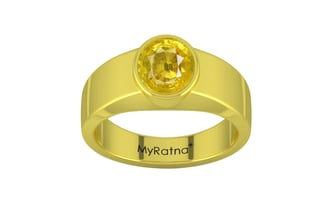Panchdhatu Thailand Yellow Sapphire Ring Limited Quality (R10)