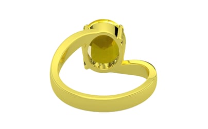 Panchdhatu Thailand Yellow Sapphire Ring Limited Quality (R2)