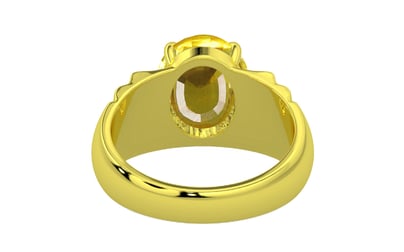 Panchdhatu Thailand Yellow Sapphire Ring Limited Quality (R4)