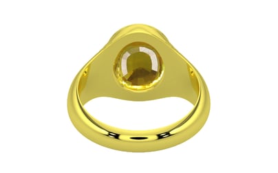 Panchdhatu Thailand Yellow Sapphire Ring Limited Quality (R7)