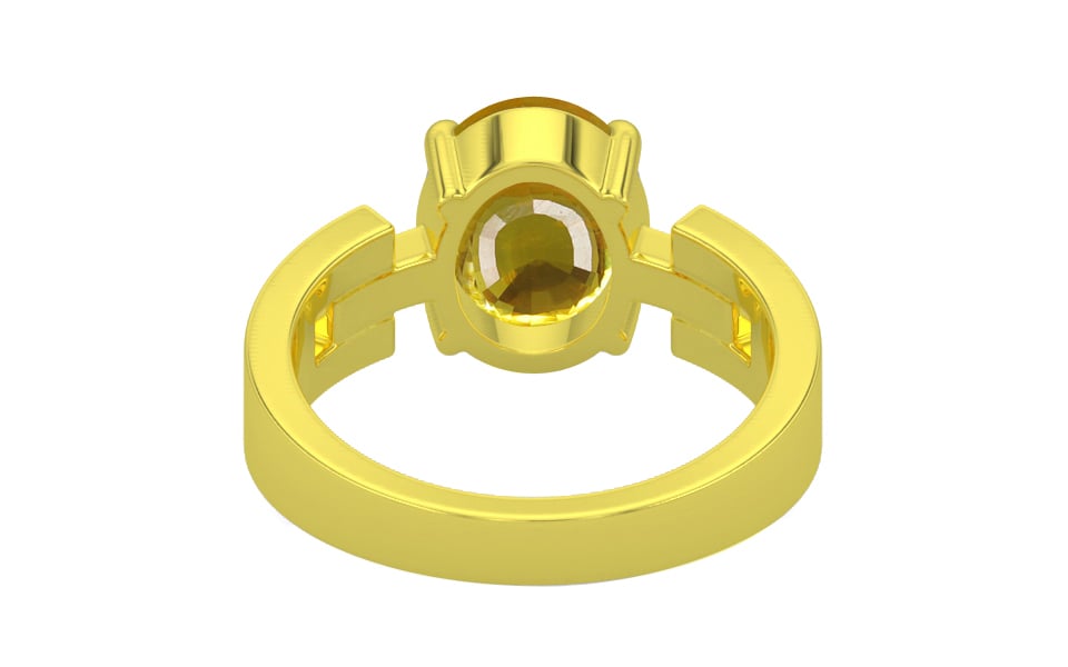 Panchdhatu Thailand Yellow Sapphire Ring Limited Quality (R8)