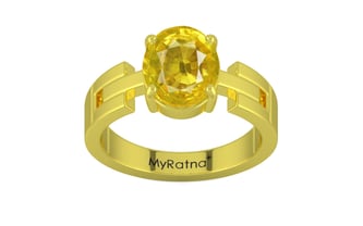 Panchdhatu Thailand Yellow Sapphire Ring Limited Quality (R8)