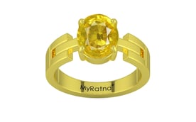 Panchdhatu Thailand Yellow Sapphire Ring Limited Quality (R8)